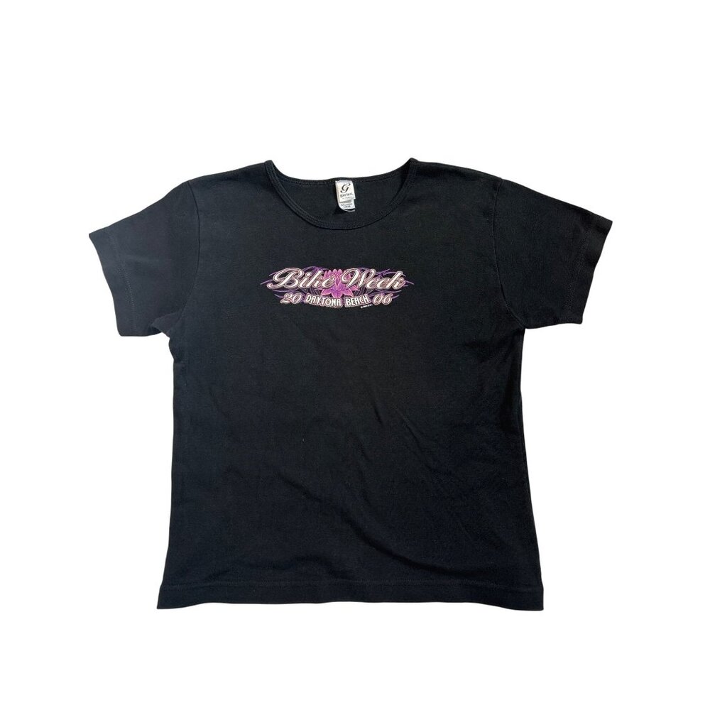 Vintage Gaziani Daytona Beach Bike Week 2006 T-Shirt L Black